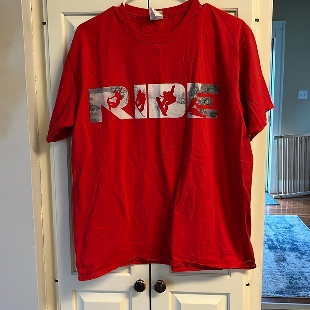 Men’s Large T Shirt RIDE snowboarding